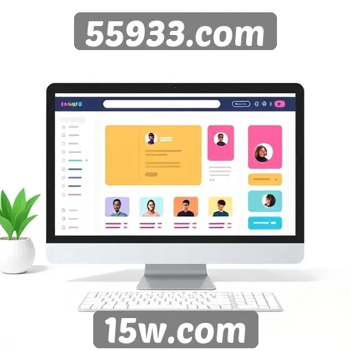 Experiência do usuário na interface de 55933.com